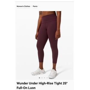 Wunder Under High-Rise Tight 25" 
Full-On Luon